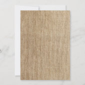 Invitation White Daisy Rustic Burlap Western Bat mitzvah (Dos)