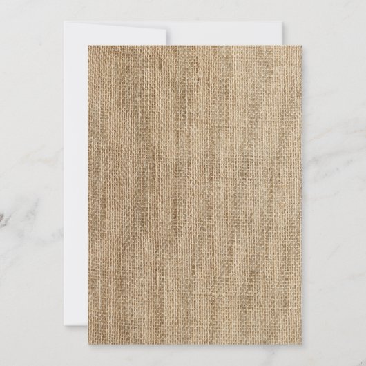 Invitation White Daisy Rustic Burlap Western Bat mitzvah (Dos)