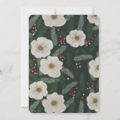 Invitation White Dove Olive Branch Joyeux petit Baby shower (Dos)