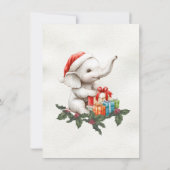Invitation White Elephant Christmas Cadeau Exchange enfants (Dos)