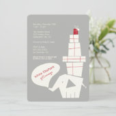 Invitation White Elephant Échange Cadeau Moderne Fête de Vaca (Debout devant)