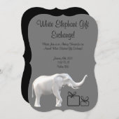 Invitation White Elephant Exchange (Devant / Derrière)