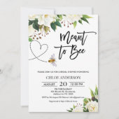 Invitation White Floral signifie d'être nuptiale de douche In (Devant)