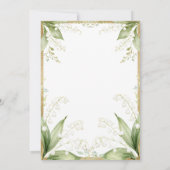 Invitation White Floral Watercolor Gold Frame Wedding (Dos)