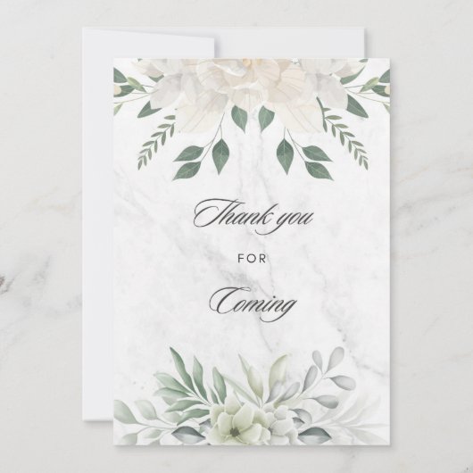 Invitation White Flower design Wedding Invition (Dos)