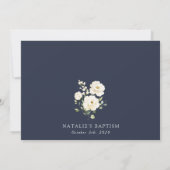 Invitation White Flowers, Cream Flowers, Boho, Floral Baptism (Dos)