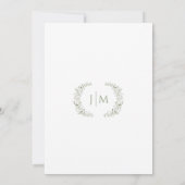 Invitation White Flowers Eucalyptus Lush Greenery Wedding (Dos)