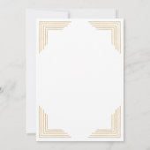Invitation White Gold Custom Logo Business Event Dinner Party (Dos)