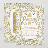 White & Gold Royal Castle PRINCESS PARTY Anniversa