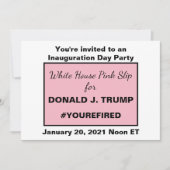 Invitation White House Pink Slip Ides de trump Téléchargeable (Devant)