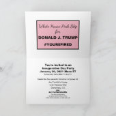 Invitation White House Pink Slip Ides de Trump Téléchargeable (Intérieur)