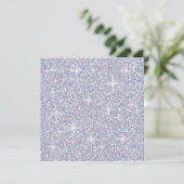 Invitation White iridescent brillant (Debout devant)