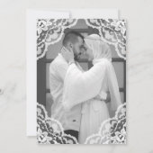 Invitation White Lace Dusty Purple Muslim Wedding Photo (Dos)