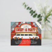 Invitation White Limo Movie Star Sweet 16 Party (Debout devant)