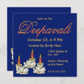 Invitation White Lotus & Deepas Diwali (Devant / Derrière)