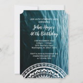 Invitation White Mandala Laissez la mer vous libérer (Dos)