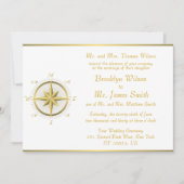 Invitation White Nautical Wedding (Devant)