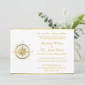 Invitation White Nautical Wedding (Debout devant)