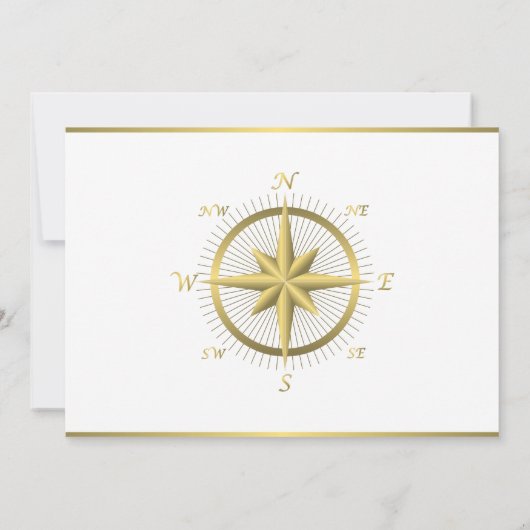 Invitation White Nautical Wedding (Dos)
