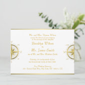 Invitation White Nautical Wedding (Debout devant)
