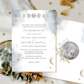 Invitation White, or et Silver Celestial Wedding