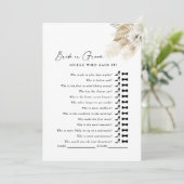 Invitation White Pampas Devine Qui A Dit Qu'Il Douche Jeu (Debout devant)