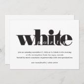Invitation White Party (Devant / Derrière)