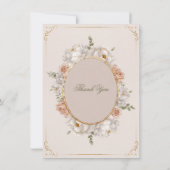 Invitation White Peony & Blush Rose Floral Wedding  (Dos)