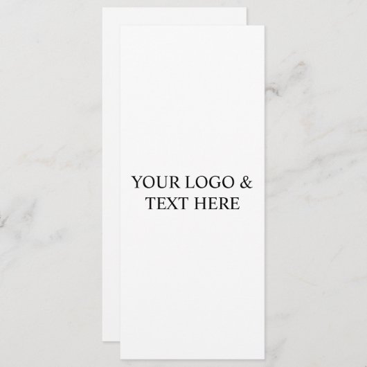 Invitation White Personalized – Your Logo & Text Here (Devant / Derrière)