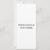 Invitation White Personalized – Your Logo & Text Here (Devant)
