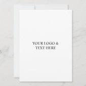 Invitation White Personalized – Your Logo & Text Here (Devant)