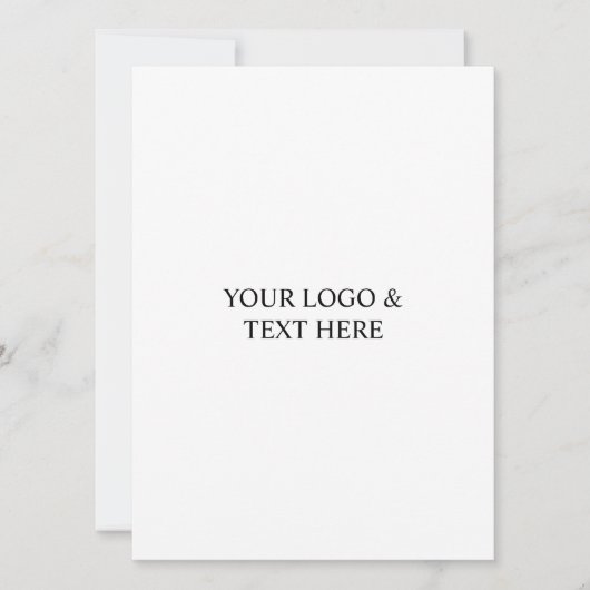 Invitation White Personalized – Your Logo & Text Here (Devant)