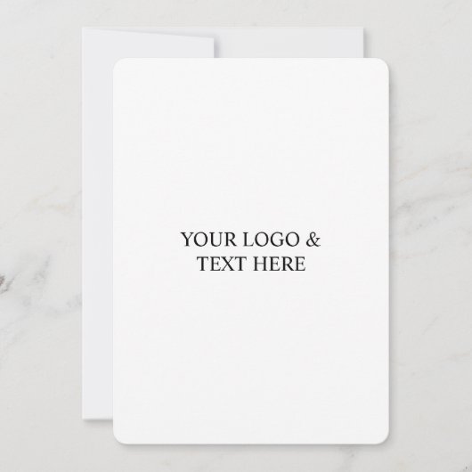 Invitation White Personalized – Your Logo & Text Here (Devant)
