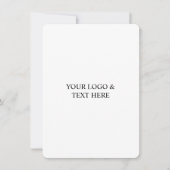 Invitation White Personalized – Your Logo & Text Here (Devant)