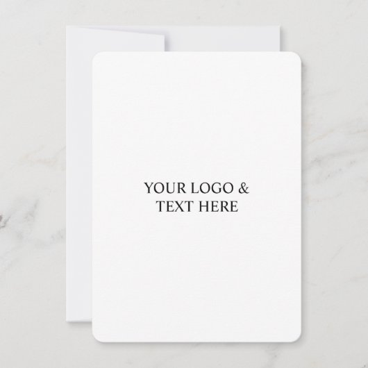 Invitation White Personalized – Your Logo & Text Here (Devant)