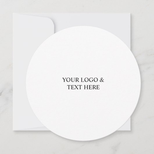 Invitation White Personalized – Your Logo & Text Here (Devant)