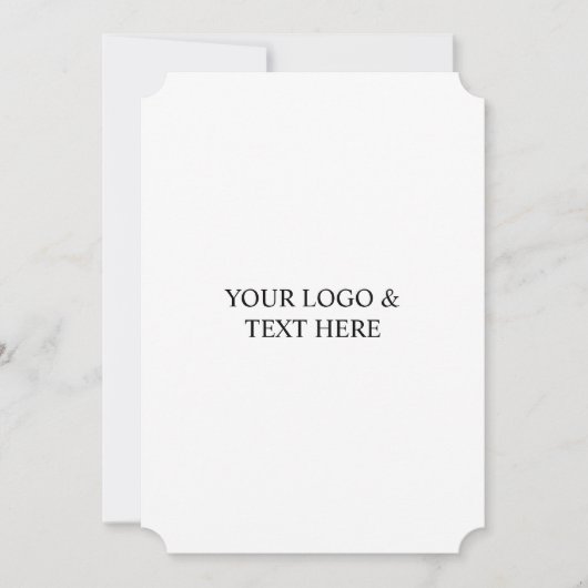 Invitation White Personalized – Your Logo & Text Here (Devant)