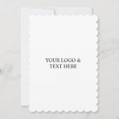 Invitation White Personalized – Your Logo & Text Here (Devant)