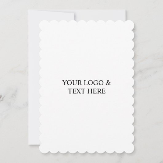 Invitation White Personalized – Your Logo & Text Here (Devant)