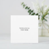 Invitation White Personalized – Your Logo & Text Here (Debout devant)