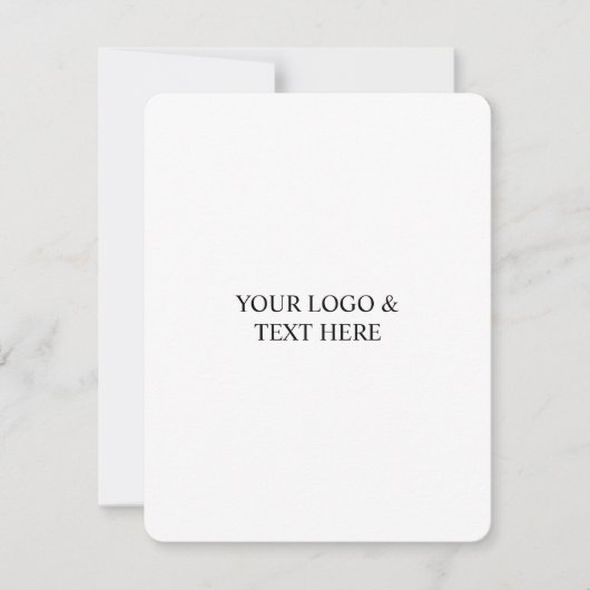 Invitation White Personalized – Your Logo & Text Here (Devant)