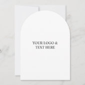 Invitation White Personalized – Your Logo & Text Here (Devant)