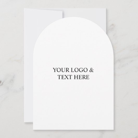 Invitation White Personalized – Your Logo & Text Here (Devant)