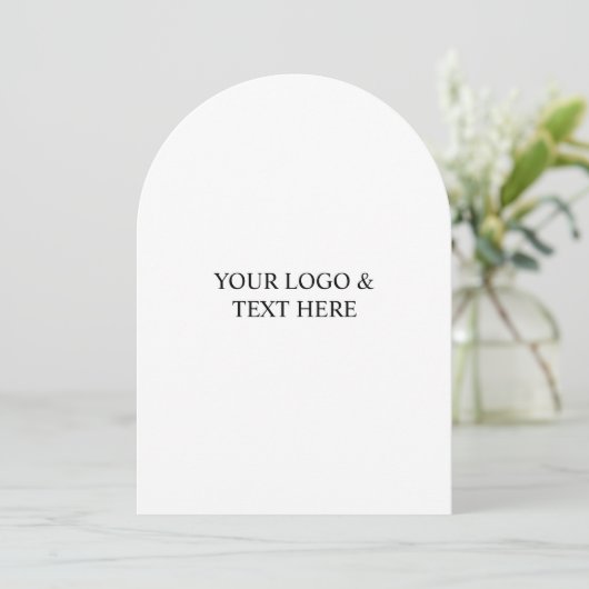 Invitation White Personalized – Your Logo & Text Here (Debout devant)