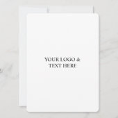 Invitation White Personalized – Your Logo & Text Here (Devant)