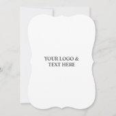 Invitation White Personalized – Your Logo & Text Here (Devant)