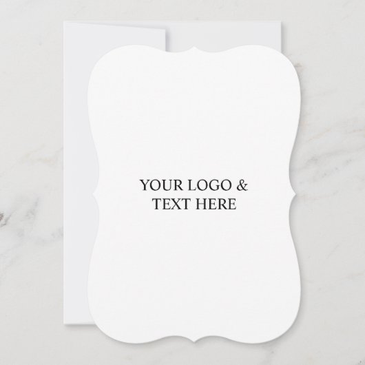 Invitation White Personalized – Your Logo & Text Here (Devant)