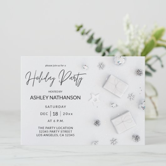 Invitation White Pine Holiday (Debout devant)