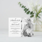 Invitation White Pony Celebration of Life Card (Debout devant)