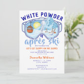Invitation White Powder & Apres Ski Mountain Ski Bachelorette (Debout devant)